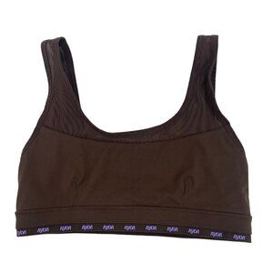 Ayda Women’s Size Small The Gwen Mesh Brown Sports Bra